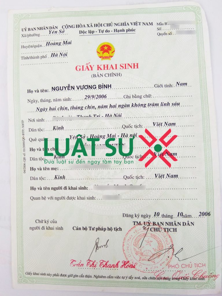 Năm 2023 thực hiện cải chính giấy khai sinh ở đâu?