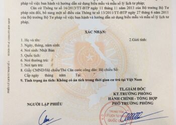 Lý lịch tư pháp hết hạn làm lại như thế nào?