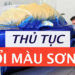 Thủ tục thay đổi màu sơn cho xe mới năm 2023