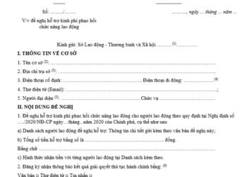 Tải xuống mẫu đơn xin hỗ trợ kinh phí chữa bệnh năm 2023