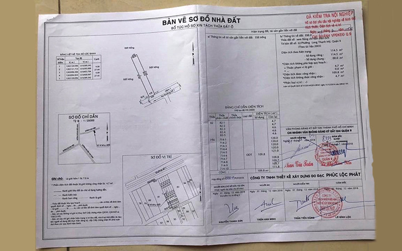 Bộ hồ sơ xin tách thửa đất gồm những gì?