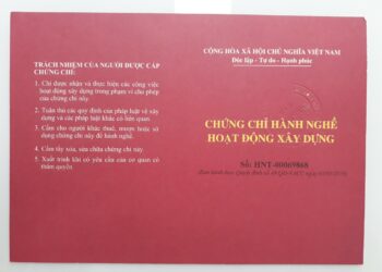 Đơn đề nghị cấp chứng chỉ hành nghề xây dựng
