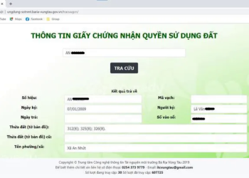 Phần mềm tra cứu sổ đỏ