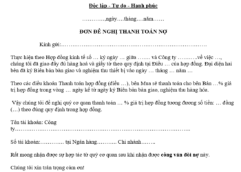 Tải xuống mẫu công văn đòi nợ khách hàng chuẩn 2023