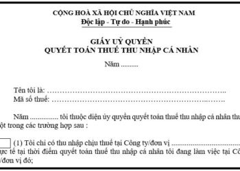 Cá nhân có thu nhập 2 nơi có được ủy quyền quyết toán thuế?
