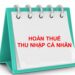 Công ty hoàn thuế thu nhập cá nhân như thế nào?