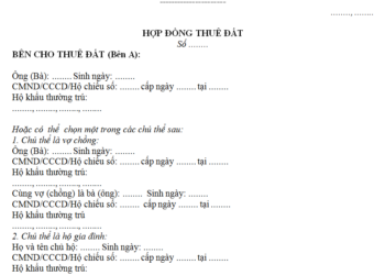 Quy định về gia hạn hợp đồng thuê đất