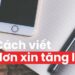 Mẫu đơn xin nâng lương của giáo viên