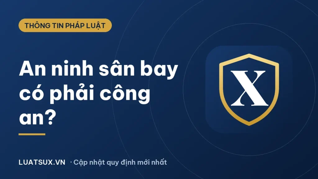 An ninh sân bay có phải công an không? Giải đáp mới 2026