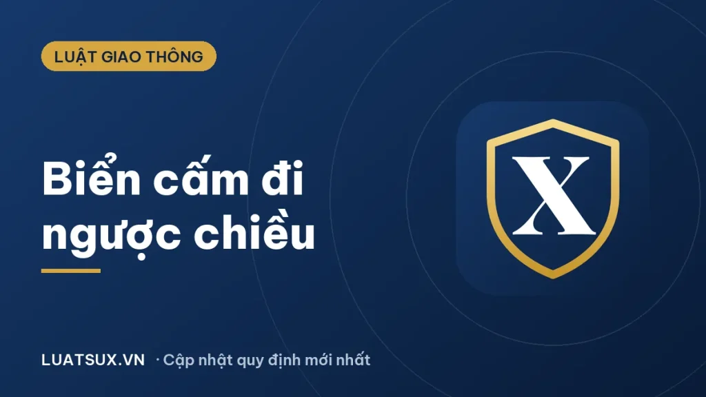 Biển báo cấm đi ngược chiều: có được quay đầu không? (2026)