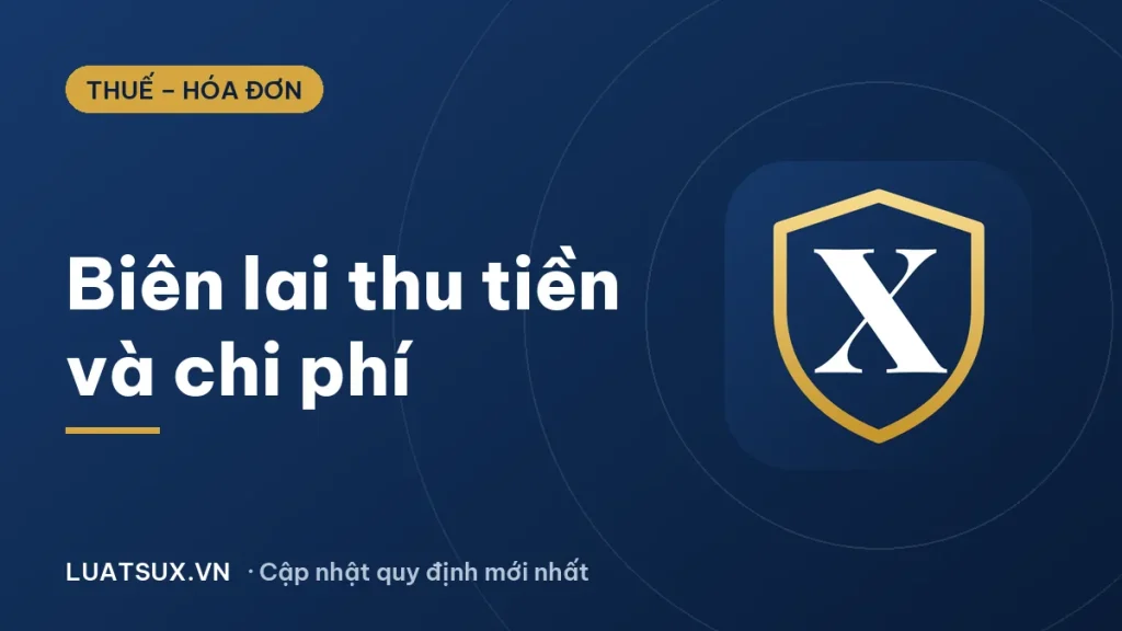 Biên lai thu tiền phí, lệ phí có được đưa vào chi phí không?