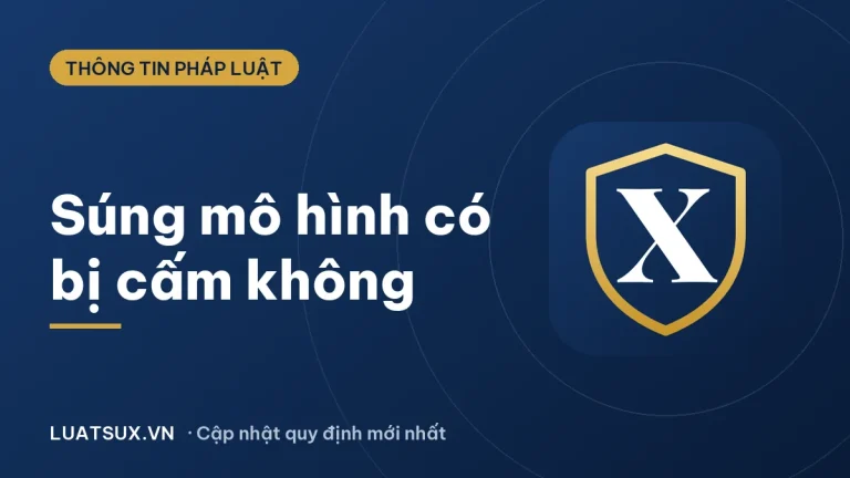 Súng mô hình có bị cấm không? Buôn bán bị xử lý thế nào 2026