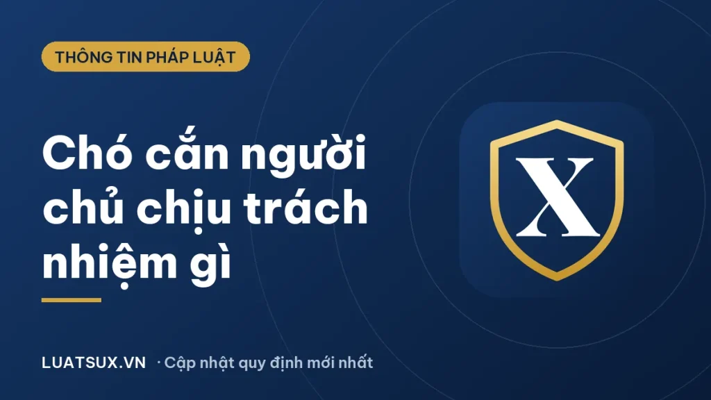 Chó cắn người: chủ chó phải chịu trách nhiệm gì? (2026)