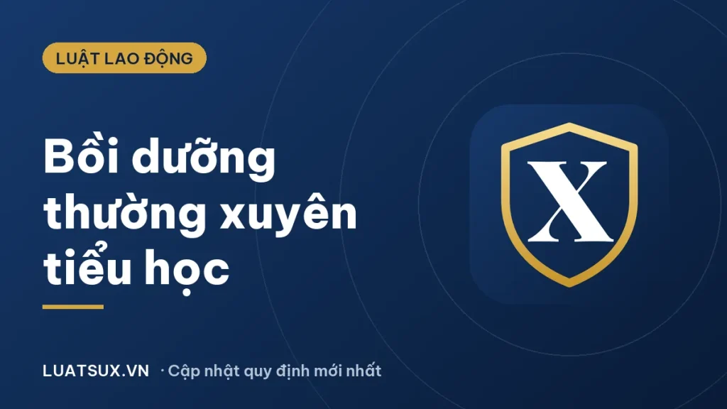 Bồi dưỡng thường xuyên giáo viên tiểu học: chương trình 2026