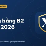 Nâng bằng B2 lên E: bằng B2 được 8 năm có được nâng không? (2026)