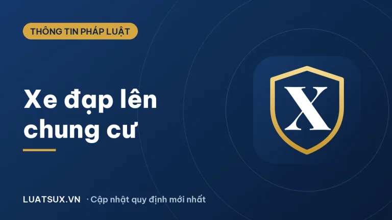 Có được mang xe đạp lên chung cư không? Quy định 2026