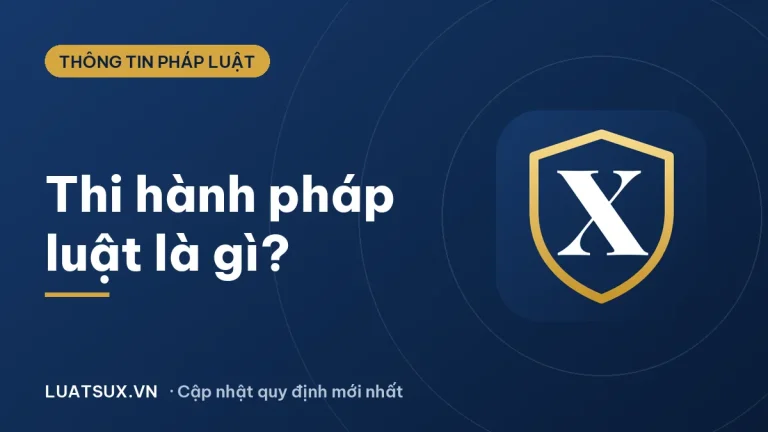 Thi hành pháp luật là gì? Cơ quan nào có quyền ban hành pháp luật