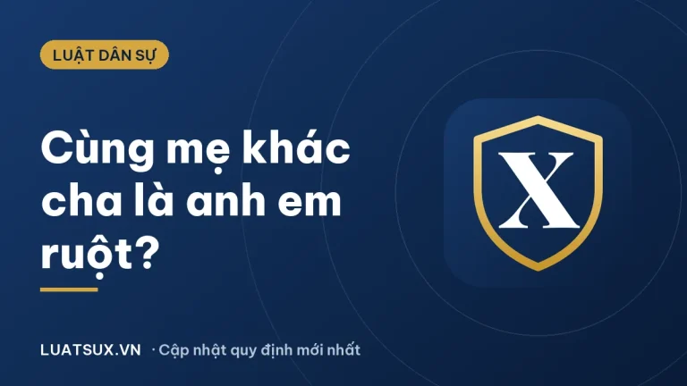 Cùng mẹ khác cha có phải anh em ruột không? Giải đáp 2026