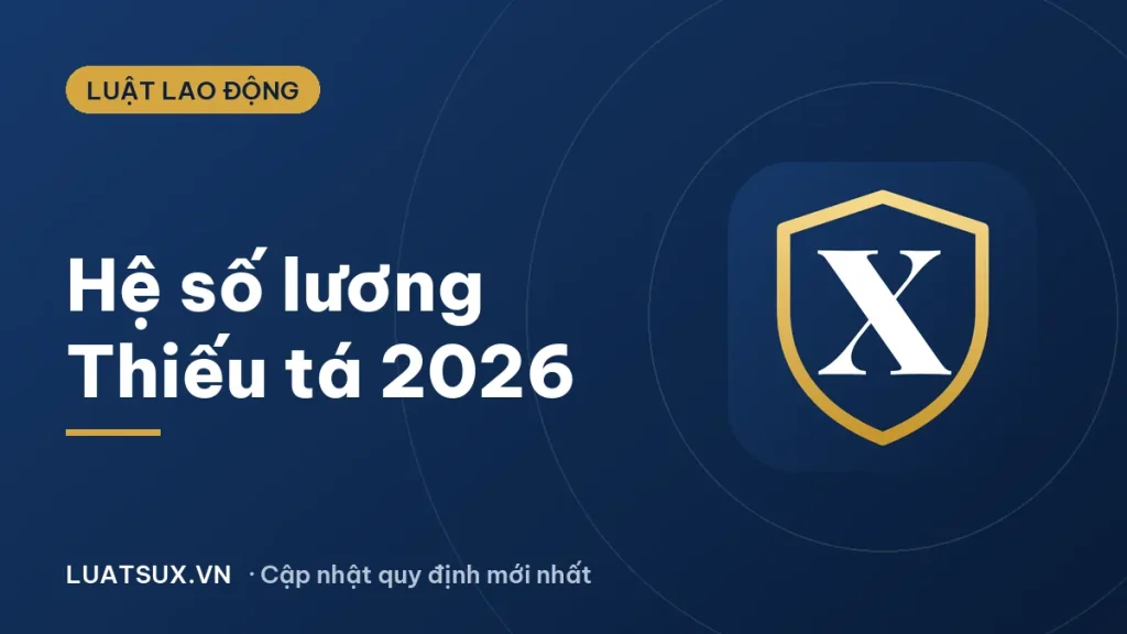 Hệ số lương Thiếu tá mới nhất 2026: Quân đội, Công an