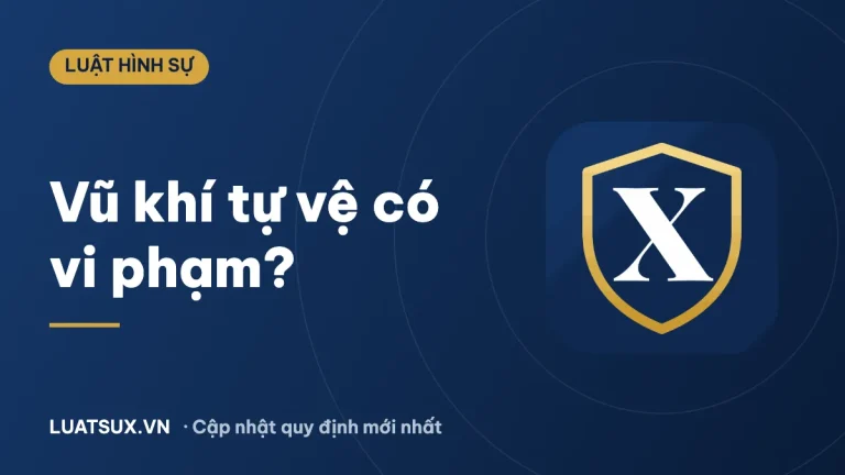 Vũ khí tự vệ: Mang loại nào không vi phạm pháp luật? (2026)