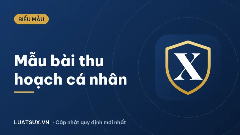 Mẫu bài thu hoạch cá nhân học tập Nghị quyết Đại hội XIII, XIV