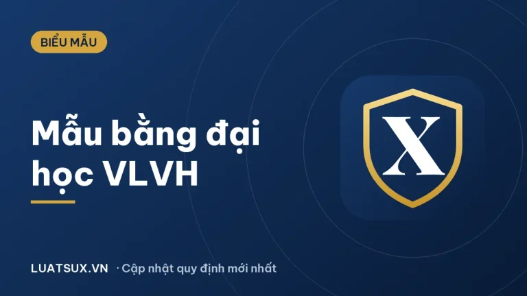 Mẫu bằng tốt nghiệp đại học hệ vừa học vừa làm mới nhất 2026