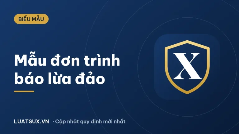 Mẫu đơn trình báo công an online khi bị lừa đảo qua mạng 2026