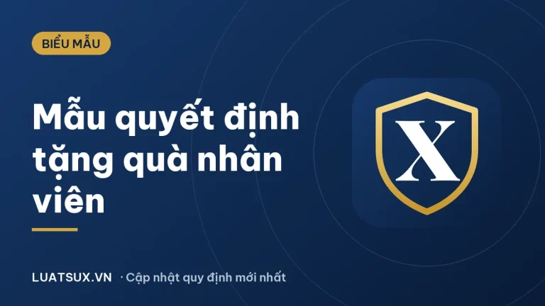 Thông báo tặng quà Tết cho nhân viên: mẫu quyết định 2026