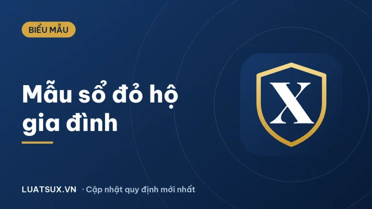 Mẫu sổ đỏ cấp cho hộ gia đình mới nhất 2026