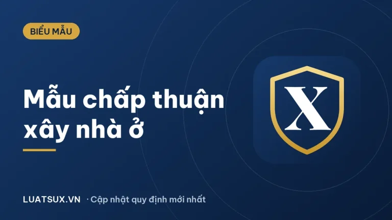 Mẫu văn bản chấp thuận của người sử dụng đất đồng ý cho xây dựng nhà ở