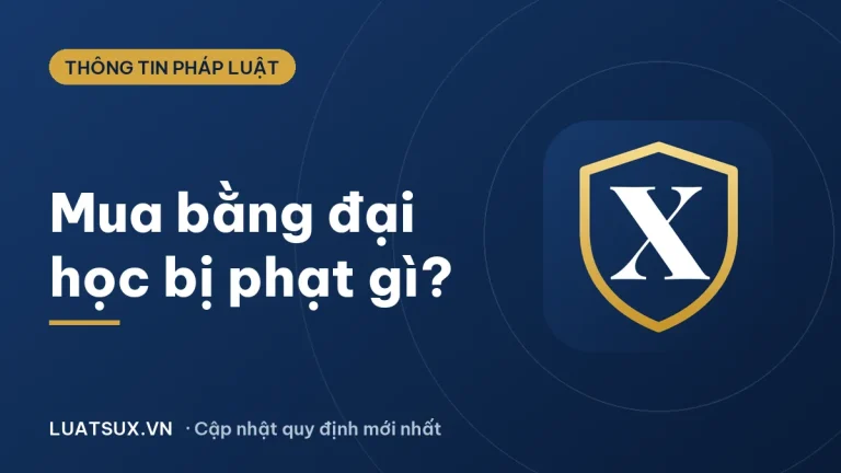 Mua bằng đại học có bị phạt không? Hậu quả pháp lý mới nhất 2026