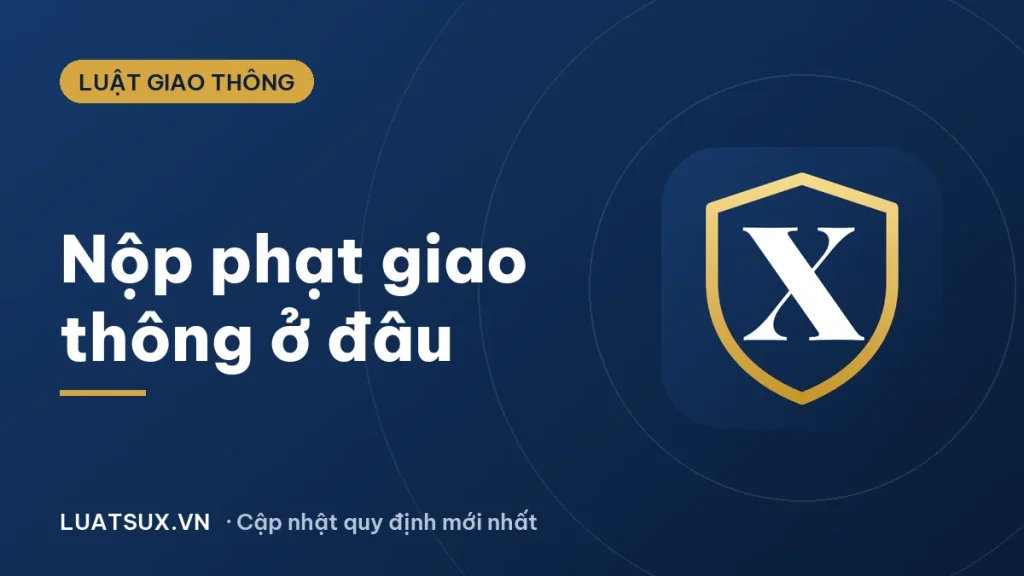 Nộp phạt vi phạm giao thông ở đâu? Cách nộp mới nhất 2026