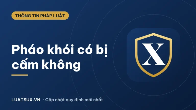 Pháo khói có bị cấm không? Quy định mới nhất 2026