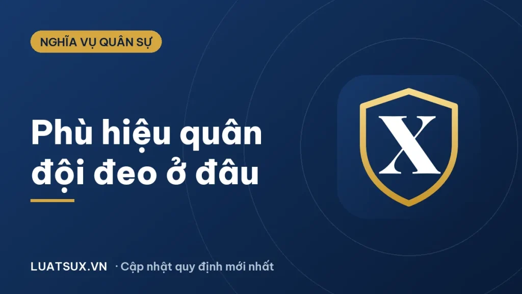 Phù hiệu quân đội nhân dân Việt Nam được đeo ở đâu? (2026)