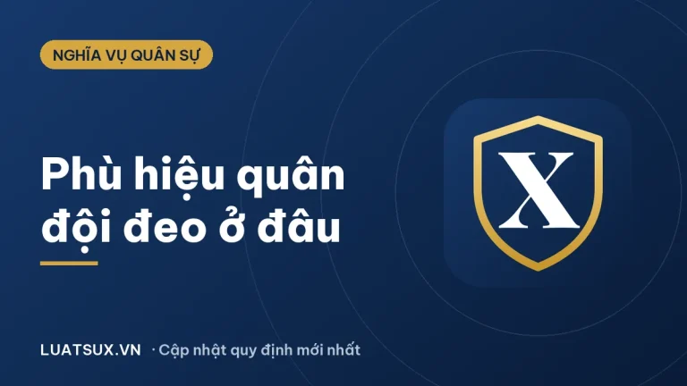 Phù hiệu quân đội nhân dân Việt Nam được đeo ở đâu? (2026)