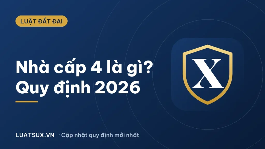 Nhà cấp 4 là gì? Quy định nhà cấp 4 mới nhất 2026