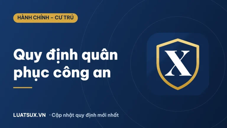 Quân phục công an: Quy định trang phục Công an nhân dân 2026