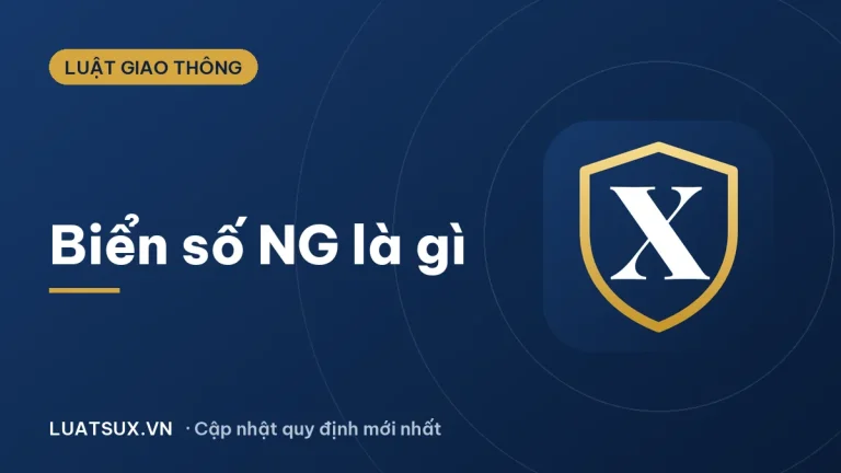 Biển số NG là gì? Quy định biển số xe ô tô ngoại giao 2026