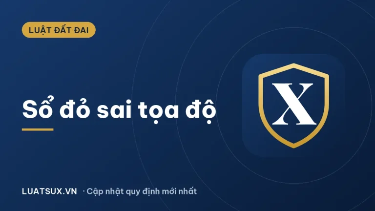 Sổ đỏ sai tọa độ: cách xử lý và thủ tục chỉnh sửa 2026