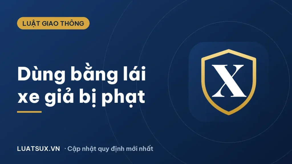 Sử dụng giấy phép lái xe giả bị phạt như thế nào? (2026)