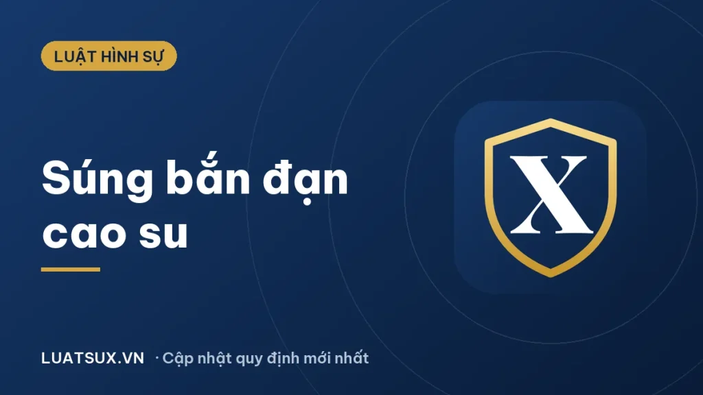 Súng bắn đạn cao su có gây chết người không? Quy định 2026