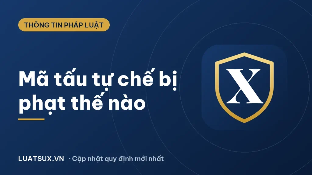Mã tấu tự chế: tàng trữ có bị phạt không? Mức phạt 2026