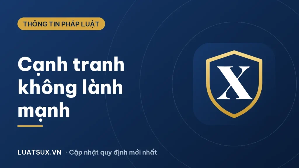 Cạnh tranh không lành mạnh ở Việt Nam: thực trạng, mức phạt 2026