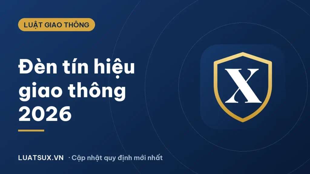 Đèn tín hiệu giao thông: ý nghĩa 3 màu và mức phạt 2026