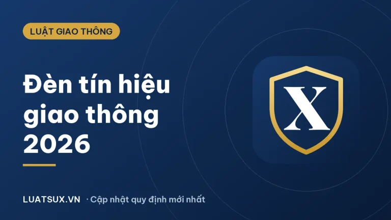 Đèn tín hiệu giao thông: ý nghĩa 3 màu và mức phạt 2026