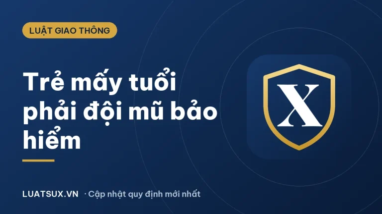 Mũ bảo hiểm trẻ em: Trẻ mấy tuổi phải đội theo luật 2026?