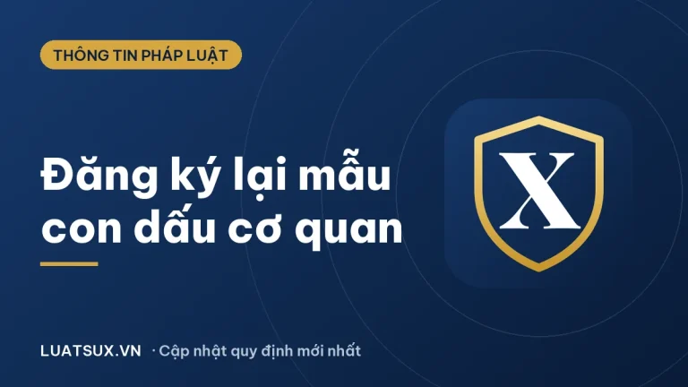 Văn bản đề nghị đăng ký lại mẫu con dấu của cơ quan (Mẫu 2026)
