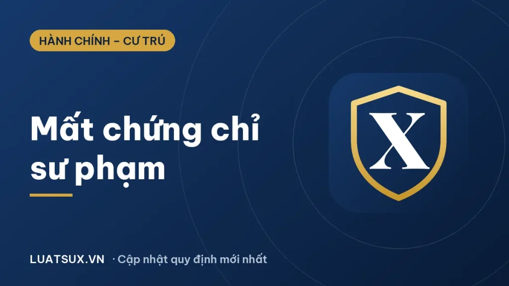 Chứng chỉ sư phạm bị mất: cách xin cấp lại bản sao 2026